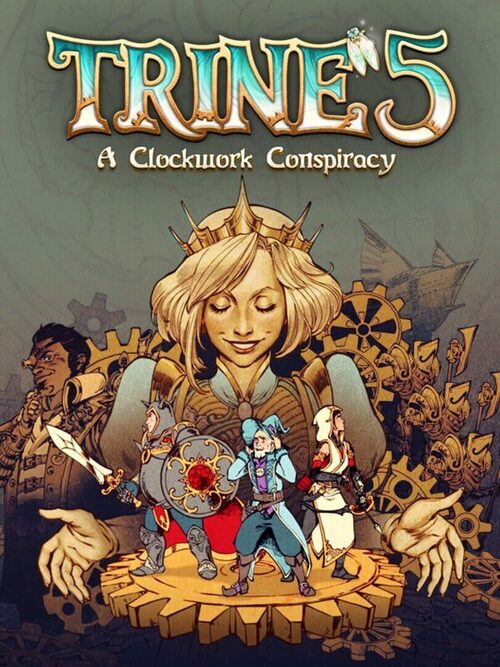 Cover for Trine 5: A Clockwork Conspiracy.