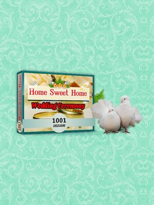 Cover for 1001 Jigsaw: Home Sweet Home - Wedding Ceremony.