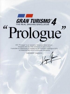Cover for Gran Turismo 4: Prologue.