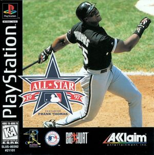 Cover for All-Star Baseball '97.