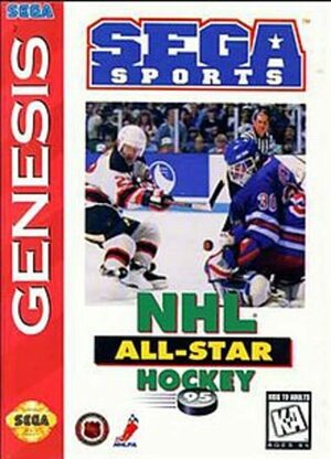 Cover for NHL All-Star Hockey '95.
