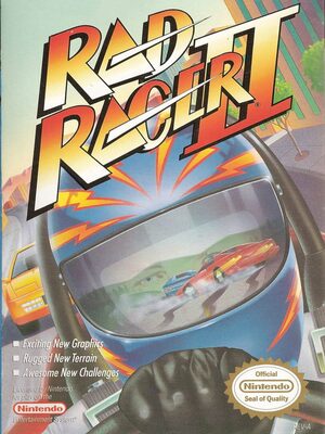 Cover for Rad Racer II.