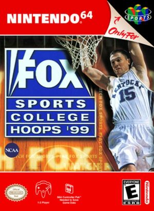Cover for Fox Sports College Hoops '99.