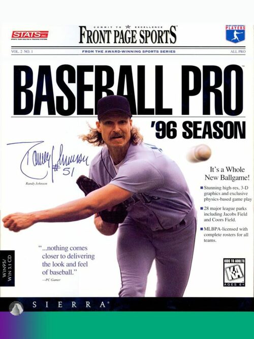 Cover for Front Page Sports: Baseball Pro '96.