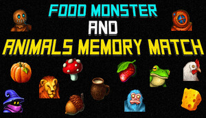 Cover for Food Monster and Animals Memory Match.