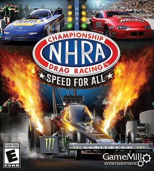 Cover for NHRA Championship Drag Racing: Speed For All.
