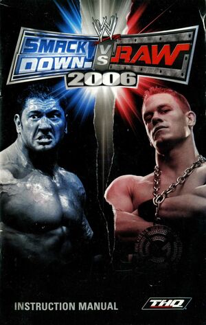 Cover for WWE SmackDown! vs. Raw 2006.