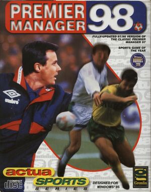 Cover for Premier Manager 98.