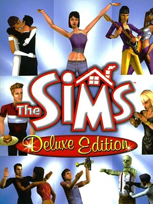 Cover for The Sims Deluxe Edition.