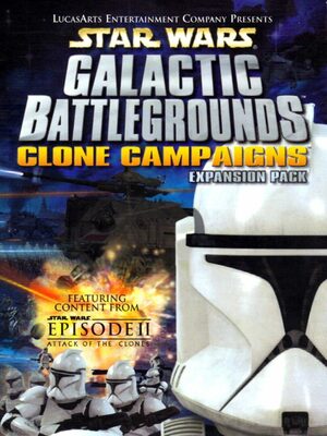 Cover for Star Wars: Galactic Battlegrounds: Clone Campaigns.