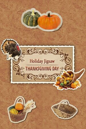 Cover for Holiday Jigsaw Thanksgiving Day.