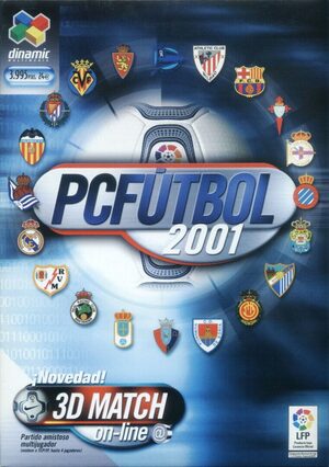 Cover for PC Futbol 2001.