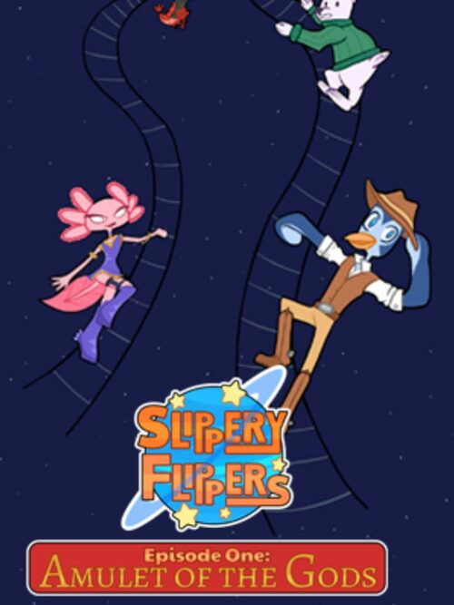 Cover for Slippery Flippers: Episode One - Amulet of the Gods.
