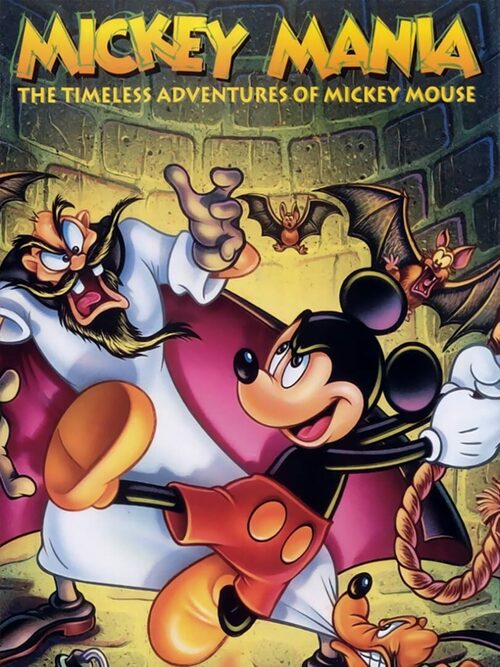 Cover for Mickey Mania: The Timeless Adventures of Mickey Mouse.