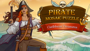 Cover for Pirate Mosaic Puzzle. Caribbean Treasures.