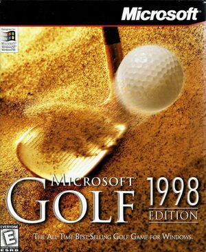 Cover for Microsoft Golf 1998 Edition.