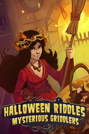 Cover for Halloween Riddles Mysterious Griddlers.