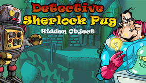 Cover for Detective Sherlock Pug - Hidden Object. Relaxing games.