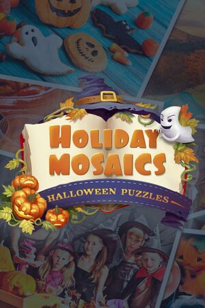 Cover for Holiday Mosaics Halloween Puzzles.
