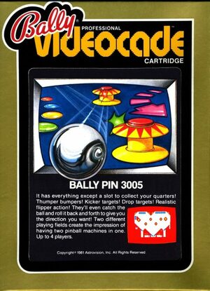 Cover for Bally Pin.