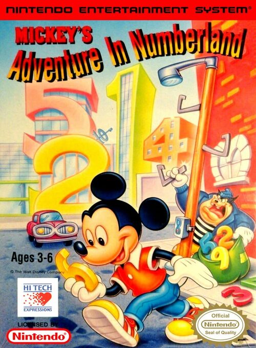 Cover for Mickey's Adventures in Numberland.