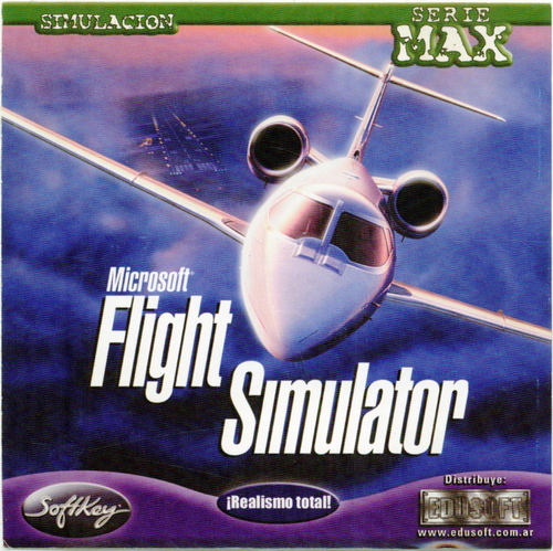 Cover for Microsoft Flight Simulator for Windows 95.