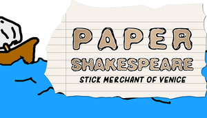 Cover for Paper Shakespeare: Stick Merchant of Venice.