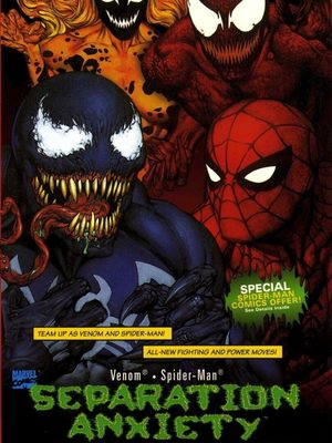 Cover for Venom/Spider-Man: Separation Anxiety.
