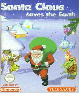 Cover for Santa Claus Saves the Earth.