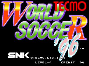 Cover for Tecmo World Soccer '96.
