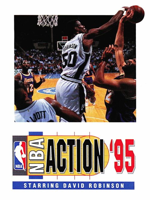 Cover for NBA Action '95 starring David Robinson.
