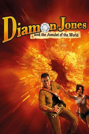 Cover for Diamon Jones and the Amulet of the World.