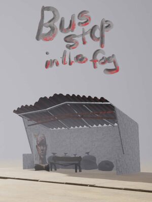 Cover for Bus stop in the fog.