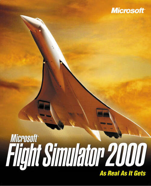 Cover for Microsoft Flight Simulator 2000.