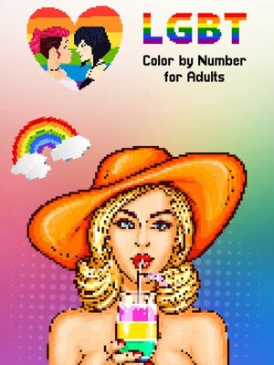 Cover for LGBT Color by Number for Adults.