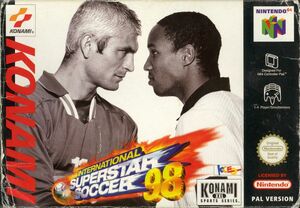 Cover for International Superstar Soccer 98.