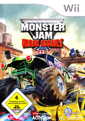 Cover for Monster Jam: Urban Assault.