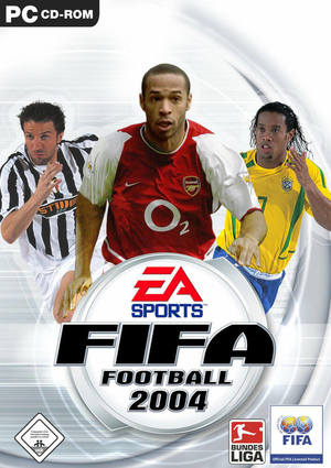 Cover for FIFA Football 2004.
