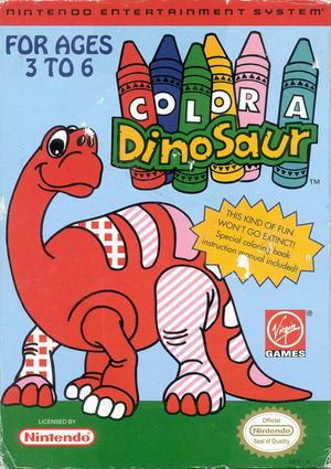 Cover for Color a Dinosaur.