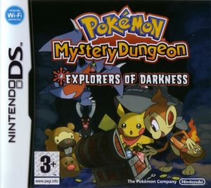 Cover for Pokémon Mystery Dungeon: Explorers of Darkness.