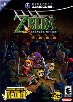 Cover for The Legend of Zelda: Four Swords Adventures.