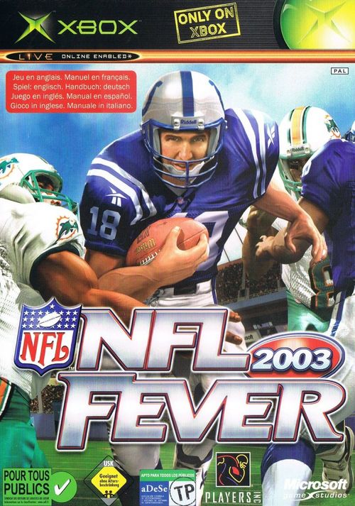 Cover for NFL Fever 2003.