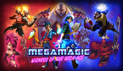 Cover for Megamagic: Wizards of the Neon Age.