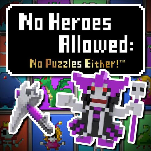 Cover for No Heroes Allowed: No Puzzles Either!.