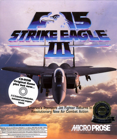 Cover for F-15 Strike Eagle III.