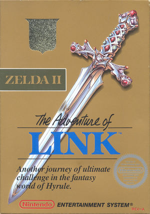 Cover for Zelda II: The Adventure of Link.