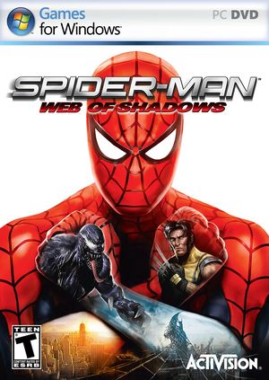 Cover for Spider-Man: Web of Shadows.