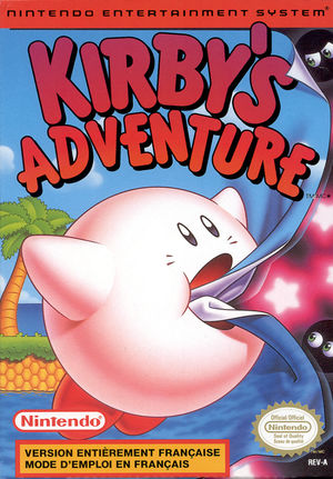 Cover for Kirby's Adventure.