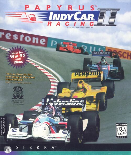 Cover for IndyCar Racing II.