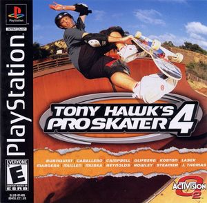 Cover for Tony Hawk's Pro Skater 4.
